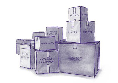Illustration of boxes