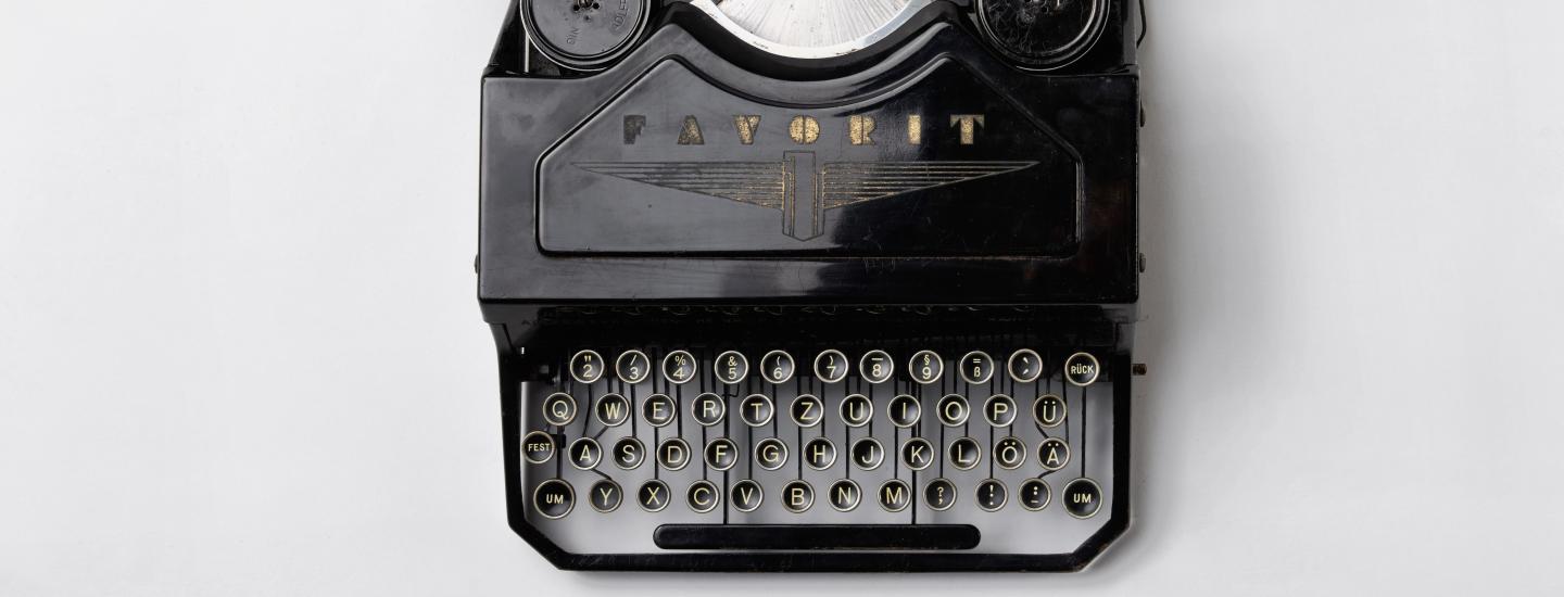 A typewriter