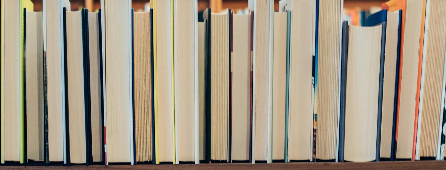 Books on a shelve