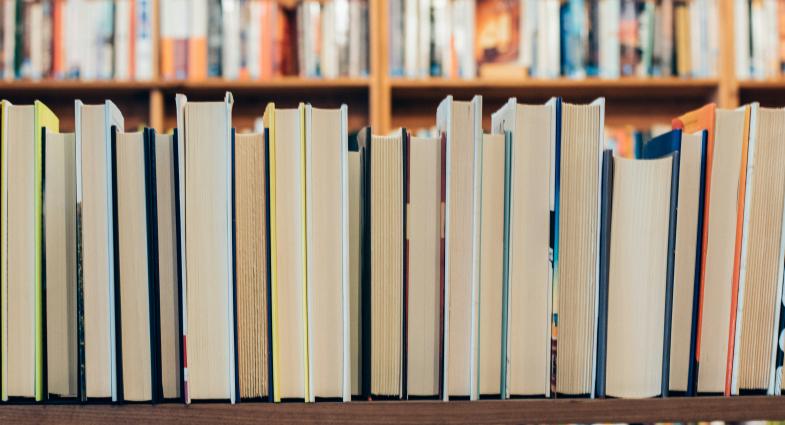 Books on a shelve