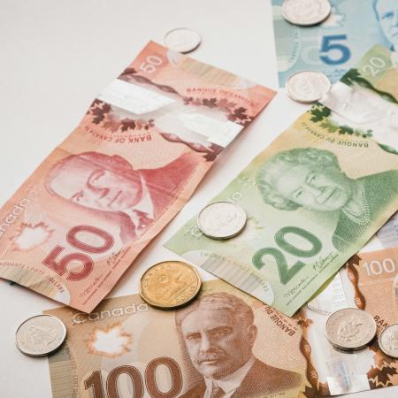 Canadian dollar bills